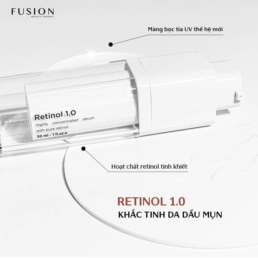 Kem dưỡng hỗ trợ điều trị sắc tố và lão hóa da Fusion Retinol 1.0 (30ml) 6