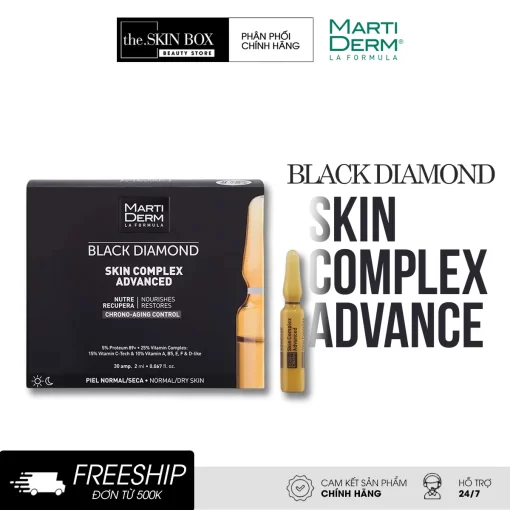 Tinh chất phục hồi, chống lão hoá MartiDerm Black Diamond Skin Complex Advanced (2ml)