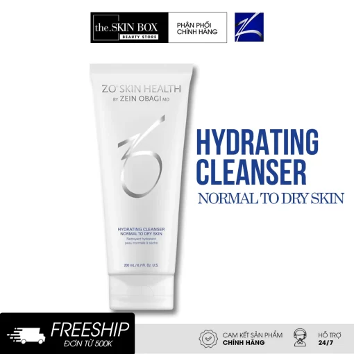 Sữa rửa mặt cho da thường, da khô ZO Skin Health Hydrating Cleanser (200ml)