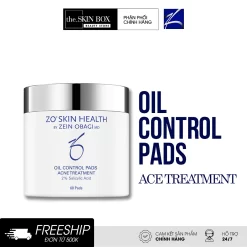 Tẩy tế bào chết ZO Skin Health Oil Control Pads điều tiết bã nhờn và trị mụn (60 miếng)