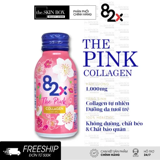 Nước uống bổ sung collagen 82X The Pink Collagen