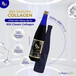 thành phần Nước uống Collagen 82X Sakura Collagen Premium