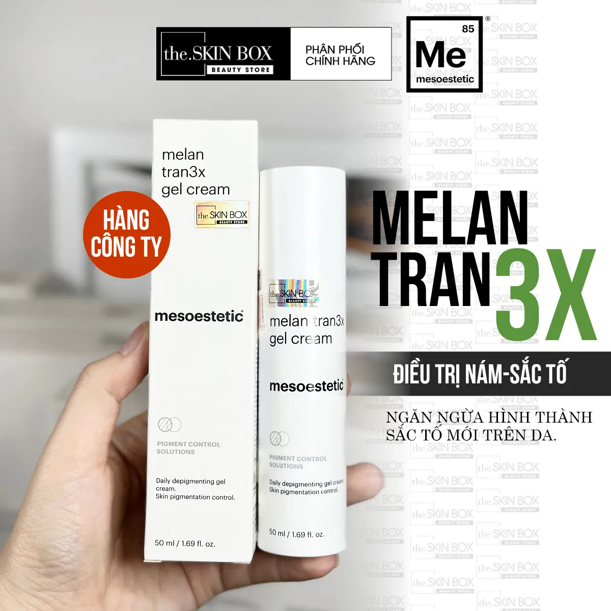 Kem Điều Trị nám, Sắc Tố Mesoestetic Melan Tran3x Gel Cream (50ml) 2