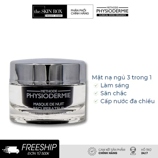Mặt Nạ Ngủ Methode Physiodermie Recovery Night Mask 3 Trong 1 (50ml)
