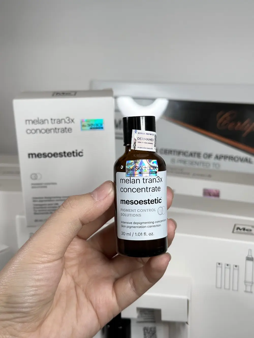 Serum nám chuyên sâu Mesoestetic Melan Tran3x Concentrate 1 (2)