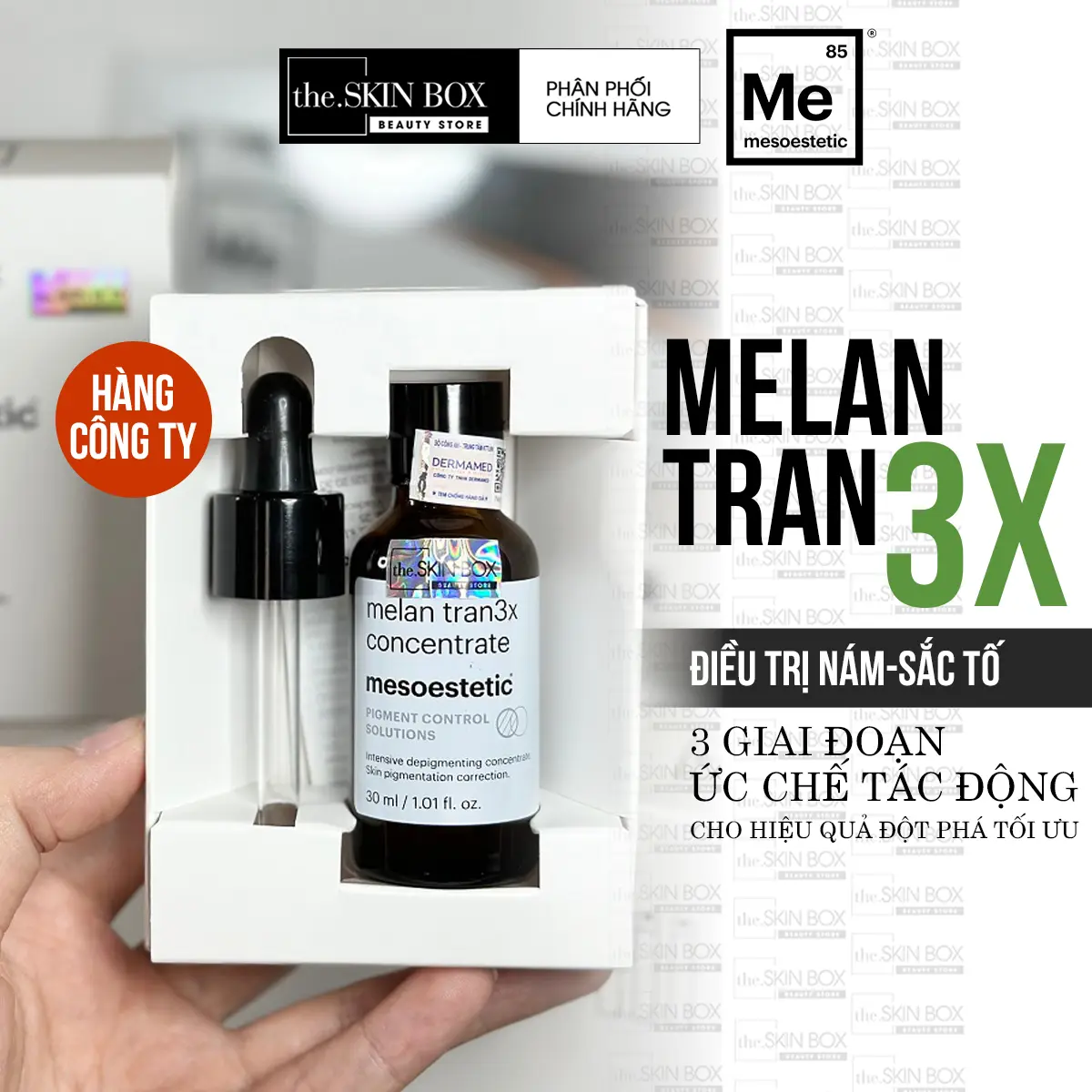Serum nám chuyên sâu Mesoestetic Melan Tran3x Concentrate 2
