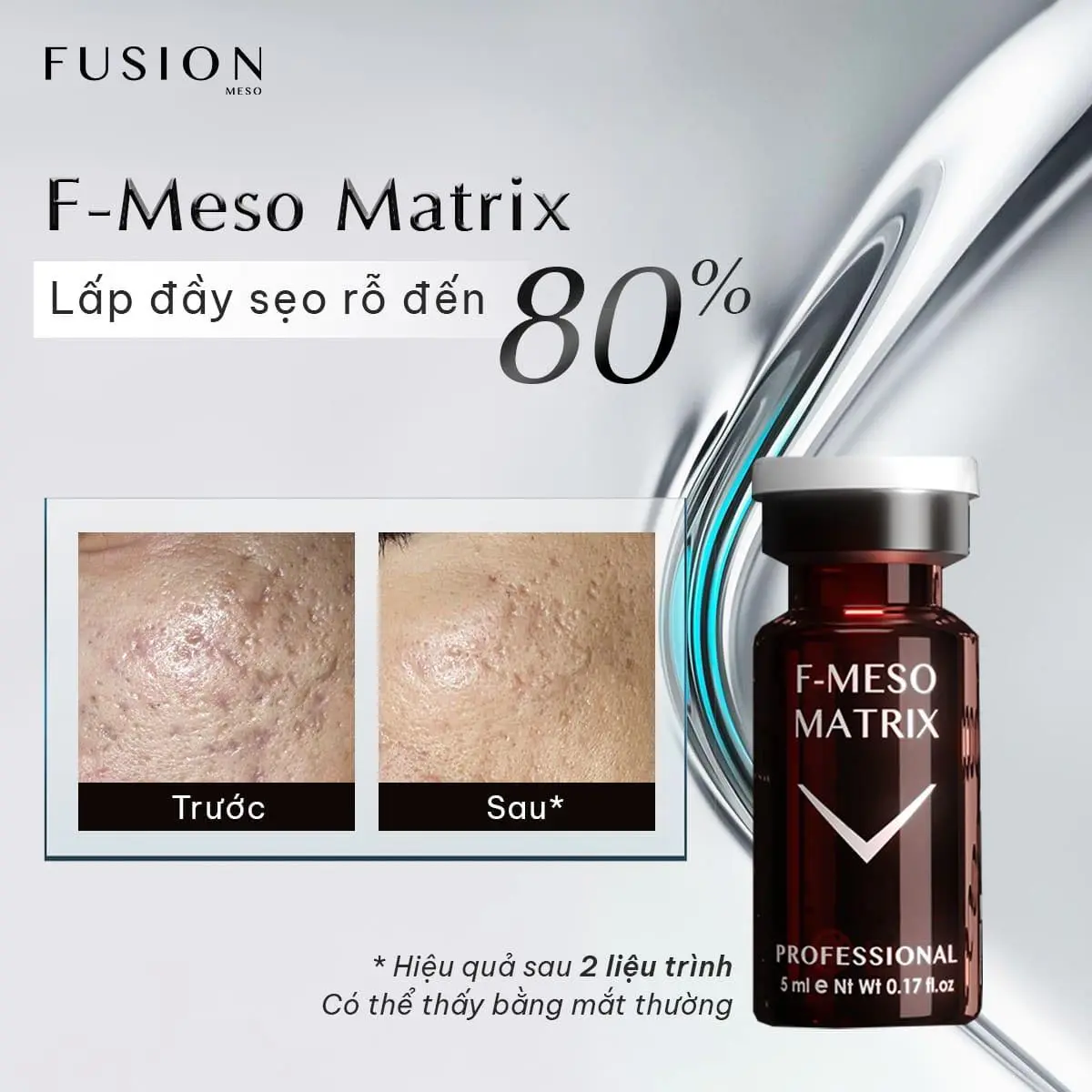 Tinh chất điều trị sẹo rỗ Fusion Meso F-Mesomatrix (5ml) 2