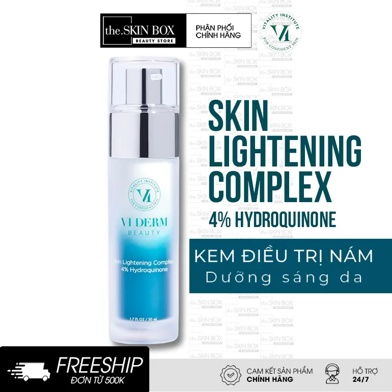 Kem trị nám, dưỡng trắng Vi Derm Skin Lightening Complex 4% Hydroquinone (50ml)