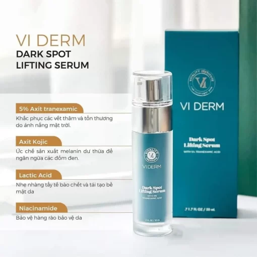 VI Derm Dark Spot Lifting Serum mờ thâm nám, dưỡng trắng đều màu da (50ml) 5