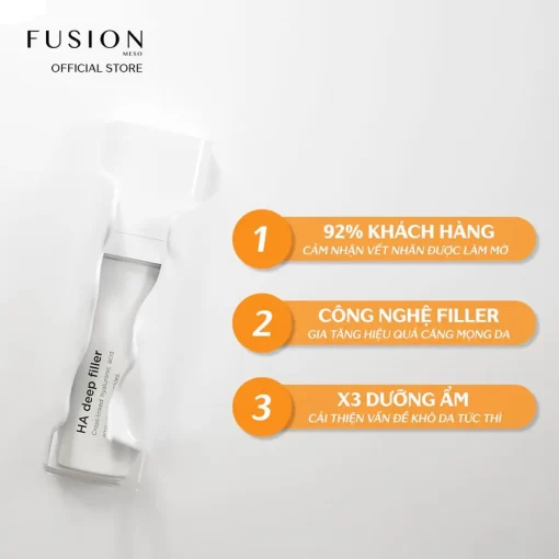Công dụng Fusion HA Deep Filler Kem dưỡng trẻ hóa căng bóng da